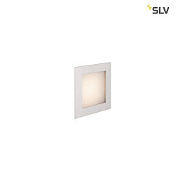 Premium LED Wall recessed luminaire FRAME BASIC HV, 3.1W 2700K 140lm, silver