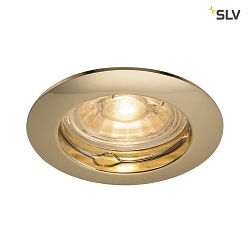 PIKA QPAR51, Ceiling recessed luminaire, fixed, brass