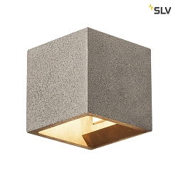 SOLID CUBE Wall luminaire, QT14, black sandstone