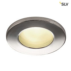 Outdoor Ceiling recessed luminaire DOLIX OUT, GU10, QPAR51, IP65,  68mm, round, chrome