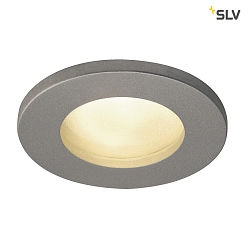 Outdoor Ceiling recessed luminaire DOLIX OUT, GU10, QPAR51, IP65,  68mm, round, silver grey
