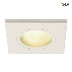 Outdoor Ceiling recessed luminaire DOLIX OUT, GU10, QPAR51, IP65,  68mm, square, white
