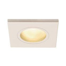 Udend�rs Loftindbygningslampe DOLIX OUT, GU10, QPAR51, IP65, � 68mm, firkantet, hvid