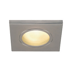 Udend�rs Loftindbygningslampe DOLIX OUT, GU10, QPAR51, IP65, � 68mm, firkantet, mat chrom