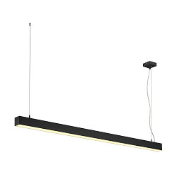 LED Pendel Q-LINE PD DALI Single, l�ngde 142cm, 47W 3000K 3700lm 120�, sort