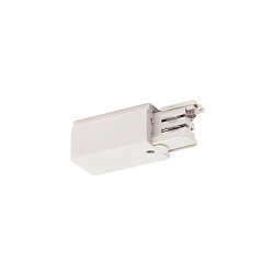 Tilbeh�r til 3-Faset skinne S-TRACK tilslutning, L-version, trafik hvid RAL 9016