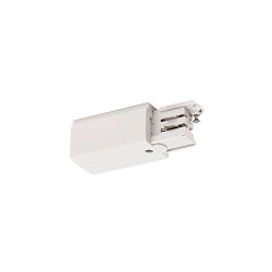 Tilbeh�r til 3-Faset skinne S-TRACK tilslutning, R-version, trafik hvid RAL 9016