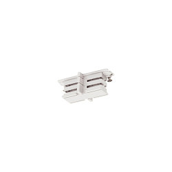 Mini-Stik tiil S-TRACK 3-faset 230 v skinne, isolerede, trafik hvid RAL 9016