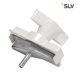 Luminaire adapter mechanical, for S-TRACK 3-Phase high-voltage track, traffic white RAL 9016