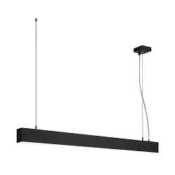LED Pendel GLENOS, 100cm, UGR, 52W 4000K, matt sort
