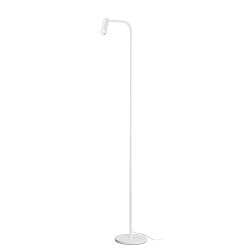 Premium LED Standerlampe KARPO FL, 6.5W 3000K 400lm, 3-trins touch-lysd�mper, hvid, sort