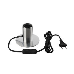 Bordlampe FITU TL, E27 maks. 10W, b�rstet aluminium