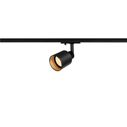 Spotlight PURI TRACK SPOT til 1-faset 230 v skinne, GU10 QPAR51, glas / Alu, sort