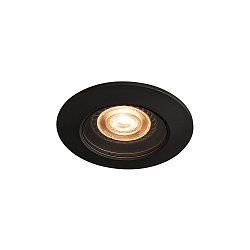 Udend�rs Loftindbygningslampe VARU QPAR51 DL, GU10, Montering � 7.5cm, IP20/65, sort