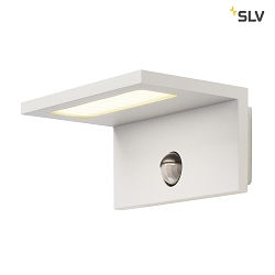 LED Outdoor Wall luminaire ANGOLUX S WL, IP44, 9.8W 3000K 560lm 100, with IR sensor, white