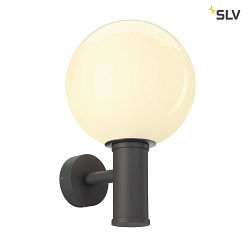 Outdoor Wall luminaire GLOO PURE WL, E27, IP44 IK04, shade  20cm, anthracite