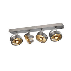V�g- og Loftlampe KALU CW, Quad, QPAR111, 4x max. 75W, Alu b�rstet