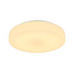 LED V�g- og Loftlampe LIPSY 40 Drum, IP44, 3000/4000K, � 35cm, 18W, hvid