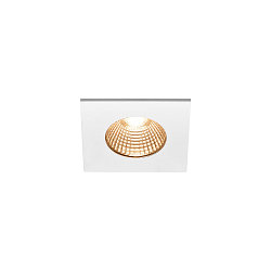LED Udend�rs Indbygningsdownlight PATTA-I firkantet, IP65 IK02, 7.3W 1800-3000K 440lm, Dim to Warm, hvid