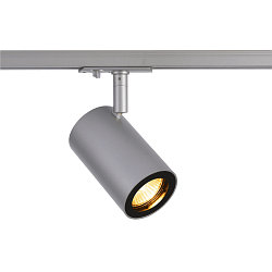 1-faset-Sporlampe ENOLA B TRACK SPOT, GU10 QPAR51 max. 50W, roterbar + drejelig, s�lvgr�