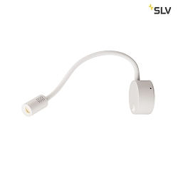 Premium LED Displaylamp DIO FLEX PLATE, with flex arm and switch, 1.9W 45, 3000K 82lm, white