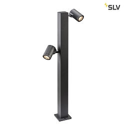 LED Outdoor Floorlamp HELIA Single, IP55, 16W 3000K, 2x 450lm 35, TRIAC dimmable, anthracite