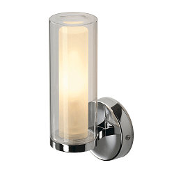 V�glampe WL 105 Lampe til bad/Spejllampe, dobbelt glas, 1x E14, IP44, chrom
