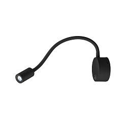 Premium LED Displaylampe DIO FLEX PLATE, med flex arm og switch, 1.9W 45�, 4000K 70lm, sort