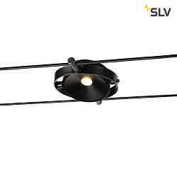 LED Wire luminaire DURNO for TENSEO low-voltage wire system, 9W, 2700K, 360lm, black