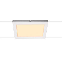LED Wirelampe PLYTTA rectangular til TENSEO 12 Volt wiresystem, 9W, 2700K, 580lm, hvid
