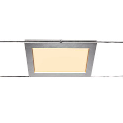 LED Wirelampe PLYTTA rectangular til TENSEO 12 Volt wiresystem, 9W, 2700K, 580lm, chrom