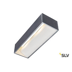 LED Wall luminaire LOGS IN L LED, 19W, Dim-To-Warm, 19W, 2000-3000K, 1500lm, silver/white