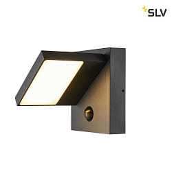 LED Outdoor Wall luminaire ABRIDOR SENSOR LED, 14W, 3000/4000K, 750lm, IP54, anthracite