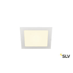 LED Ceiling recessed luminaire SENSER 18 LED, square, 820lm, IP20, white, 3000K