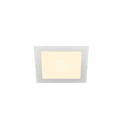 LED Loft-/Indbygningslampe SENSER 18 LED, eckig, 3000K, 820lm, IP20, hvid