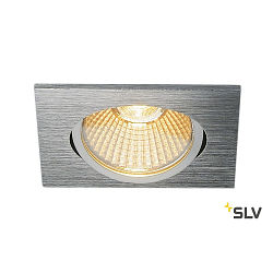 LED Loft-/Indbygningsspot NEW TRIA 68 I CS LED, firkantet, 11W, 38, 2700K, 800lm, aluminium mat