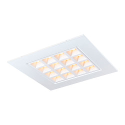 LED Loft-/Indbygningslampe LED PAVONO 620x620, 100�, UGR 16, hvid, 3000K, 3200lm