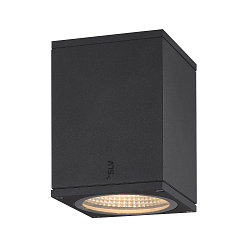 Premium-LED Udend�rs V�glampe ENOLA SQUARE CCT, IP65 IK02, S version, 9W 3000/4000K 510/580lm 38�, CRi>90, antracit