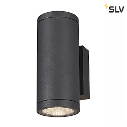 LED Outdoor Wall luminaire ENOLA ROUND UP/DOWN CCT, IP65 IK06, M-size, 19W 3000/4000K 740/840lm 38, CRi>90, anthracite