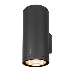 Premium-LED Udend�rs V�glampe ENOLA ROUND UP/DOWN CCT, IP65 IK02, L version, 53W 3000/4000K 2700/3000lm 38�, CRi>90, antracit