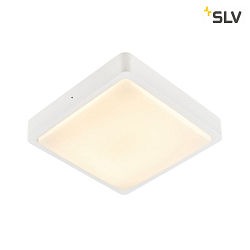 LED Vg-/Loftlampe AINOS SQUARE Outdoor, 17W, 1300lm, CCT switch 3000/4000K, hvid