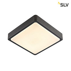 LED Vg-/Loftlampe AINOS SQUARE Outdoor, 17W, 1300lm, CCT switch 3000/4000K, antracit