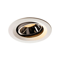 LED Loftindbygningslampe NUMINOS DL M, 2700K, IP20, drejelig / svingbar, 20�, 1550lm, UGR 17, hvid/chrom