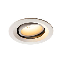 LED Loftindbygningslampe NUMINOS DL M, 2700K, IP20, drejelig / svingbar, 55�, 1600lm, UGR 20, hvid/hvid