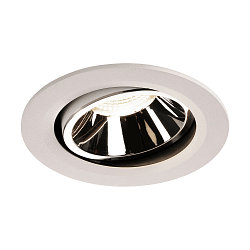 LED Loftindbygningslampe NUMINOS DL L, 4000K, IP20, drejelig / svingbar, 20�, 2350lm, UGR 17, hvid/chrom