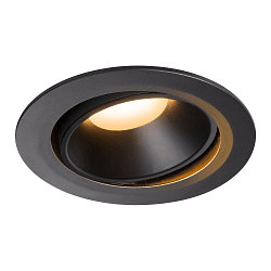 LED Loftindbygningslampe NUMINOS DL XL, 2700K, IP20, drejelig / svingbar, 20�, 3300lm, UGR 21, sort/sort