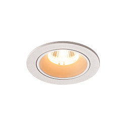 LED Loftindbygningslampe NUMINOS DL S, 2700K, IP20, 55�, 720lm, UGR 20, hvid/hvid