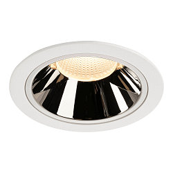 LED Loftindbygningslampe NUMINOS DL XL, 3000K, IP20, 20�, 3500lm, UGR 17, hvid/chrom