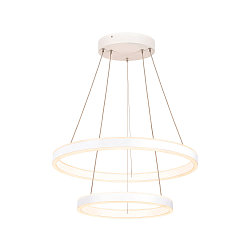 LED Pendant luminaire ONE DOUBLE PD PHASE UP/DOWN, CCT switch, 2700/3000K, 615/635lm, white