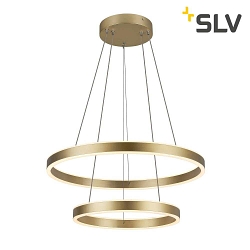 LED Pendant luminaire ONE DOUBLE PHASE up/down, 35W, 2700/3000K, 130, brass